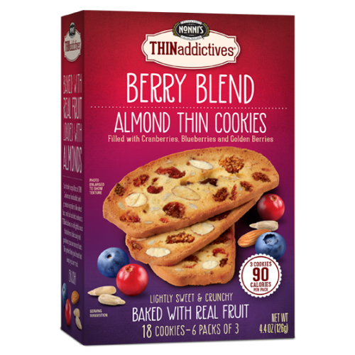 THINaddictives Berry Blend Almond Thin Cookies