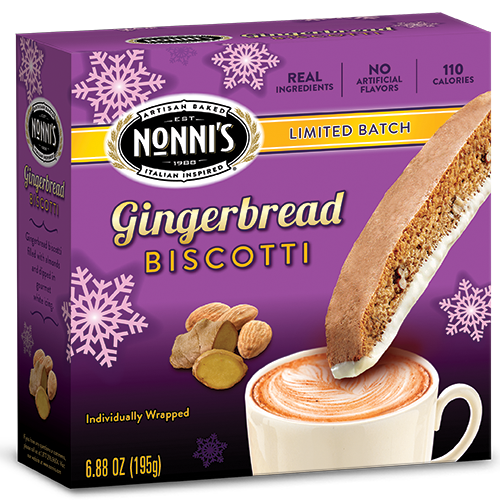 Nonni's Seasonal Gingerbread Biscotti