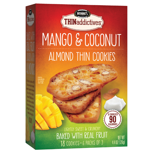 THINaddictives Mango Coconut Almond Thin Cookies