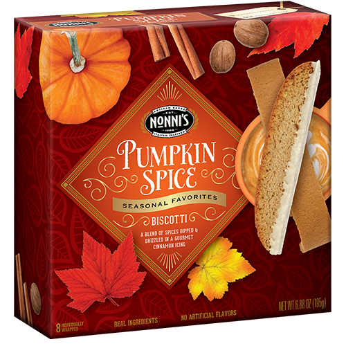 Nonni's Pumpkin Spice Biscotti