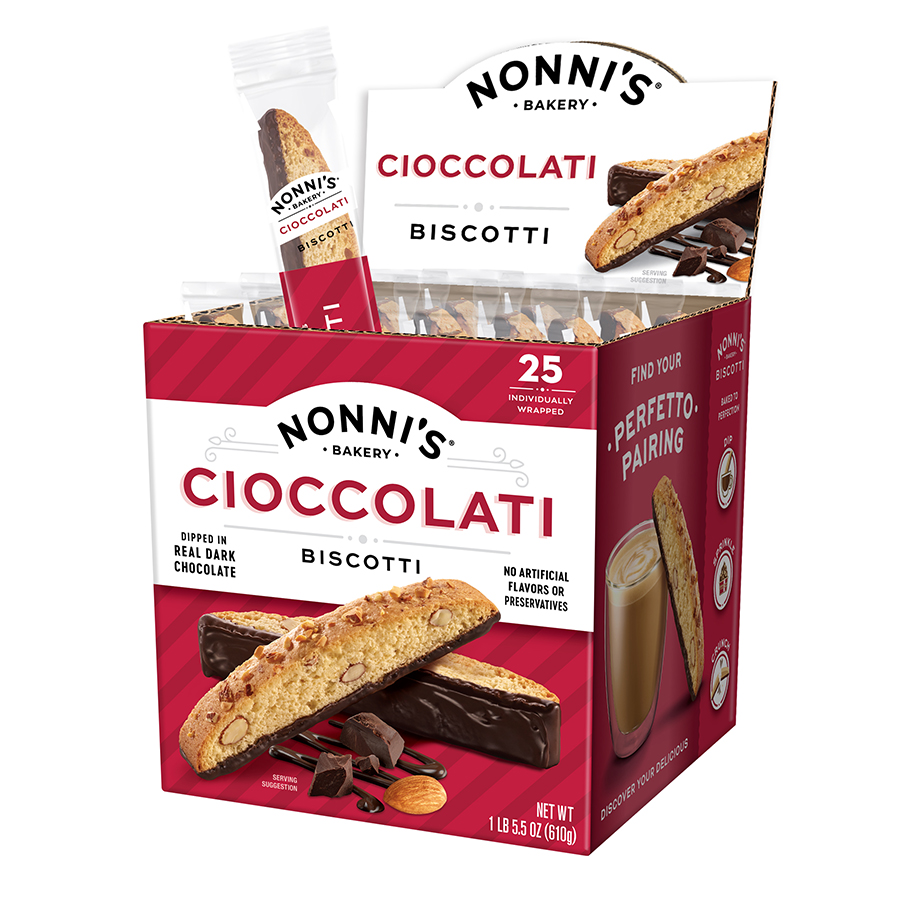Nonni's Cioccolati Biscotti 25 ct