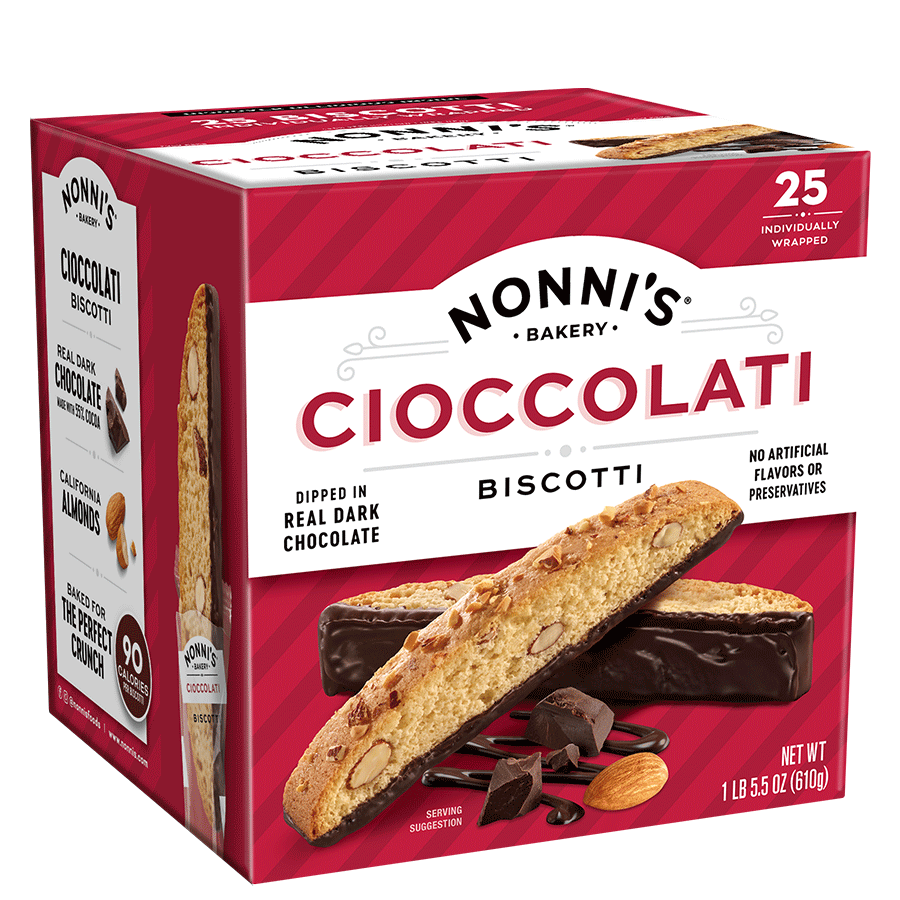 Nonni's Cioccolati Biscotti 25 ct