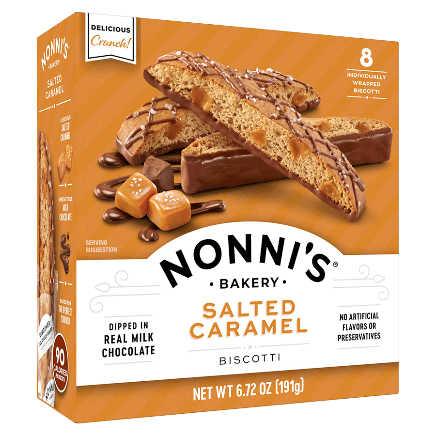 Nonni's Salted Caramel Biscotti 8ct