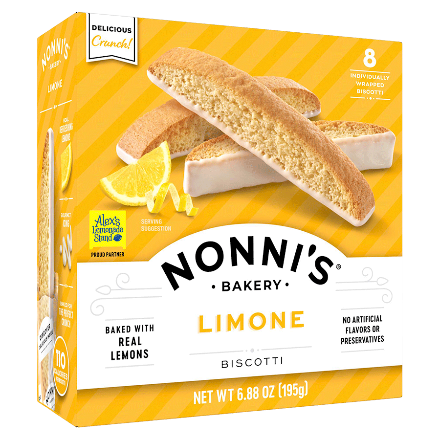 Nonni's Limone Biscotti 8 ct