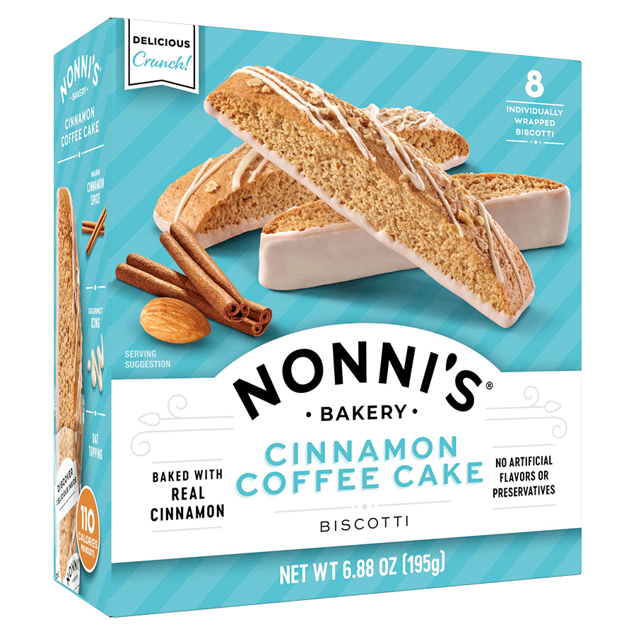 Nonni's Cinnamon Coffee Cake Biscotti 8 ct